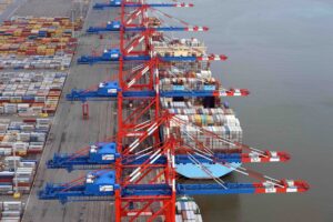 Ein Terminal der BLG in Bremerhaven