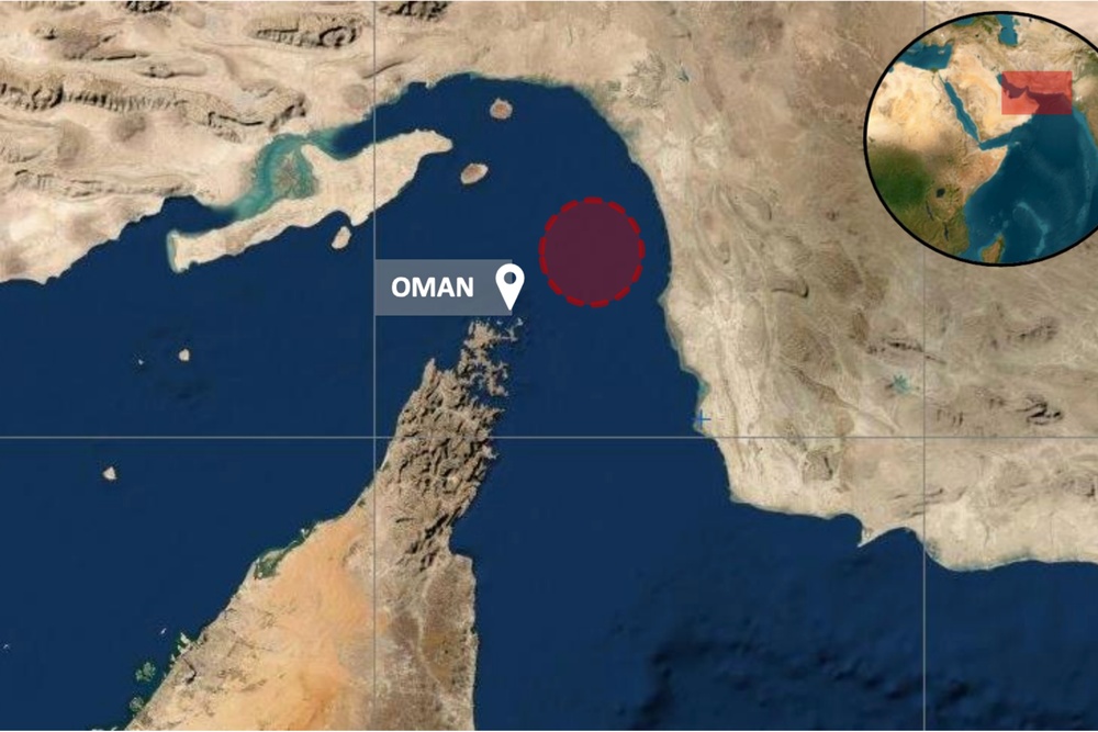 Eine Karte von UKMTO