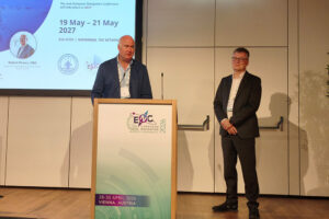 DGON-Vorstand Frank Zimmermann und der neue Geschäftsführer Robert Pomes machten den Plan für das kommende Jahr jetzt im Rahmen der European Navigation Conference 2026 in Wien öffentlich.