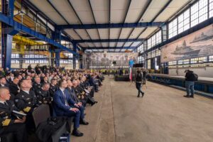 Feierliche Brennstart-Zeremonie auf der Werft in Gdynia