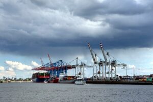 Der Hafen in Hamburg