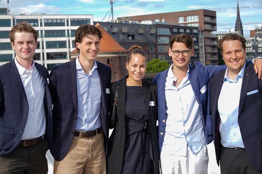 Das YSM-Organisationsteam (v.l.): Mats Günther, Constantin Speer, Lea Baur, Ben Brodmeier und Sven Berger