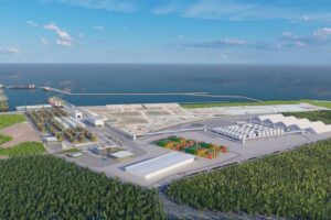 Ab 2028 sollen in dem neuen Terminal bis zu 1,2 Millionen TEU jährlich abgefertigt werden können. (© Imetame Group)