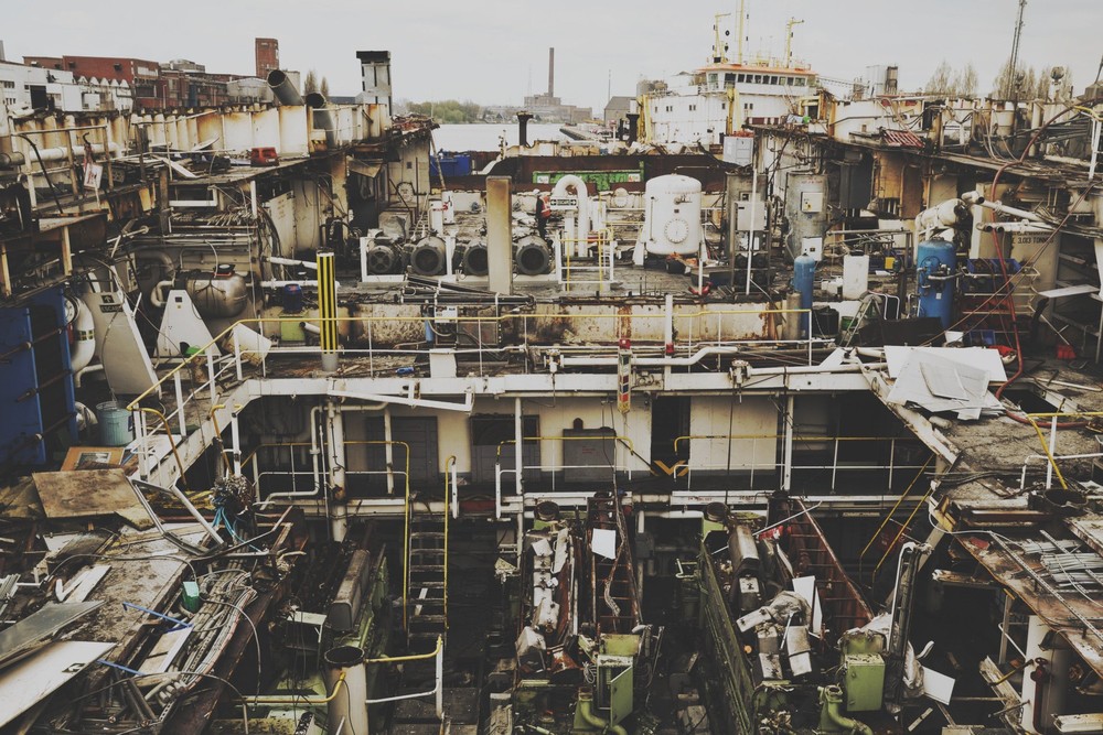 Schiffsrecyclinganlage von Galloo in Gent (© NGO Shipbreaking Platform)