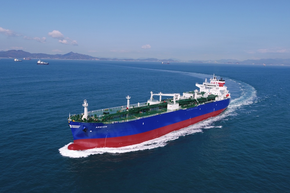 EIn Schiff von Dorian LPG