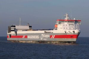 RoRo-Frachter „Balticborg“ auf dem Meer