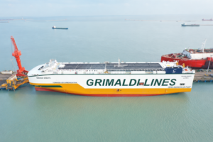 Die „Grande Oriente“ ist Grimaldis zwölfter Ammonia-ready-PCTC (© Grimaldi Group/Quelle prüfen)