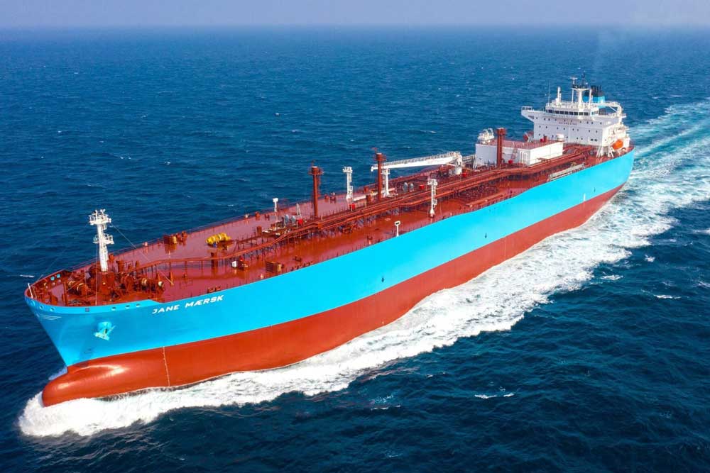 Ammoniaktanker „Jane Maersk“ auf dem Meer