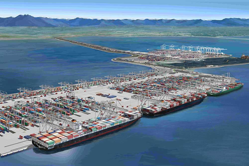 Rendering des erweiterten Roberts Bank Terminal 2