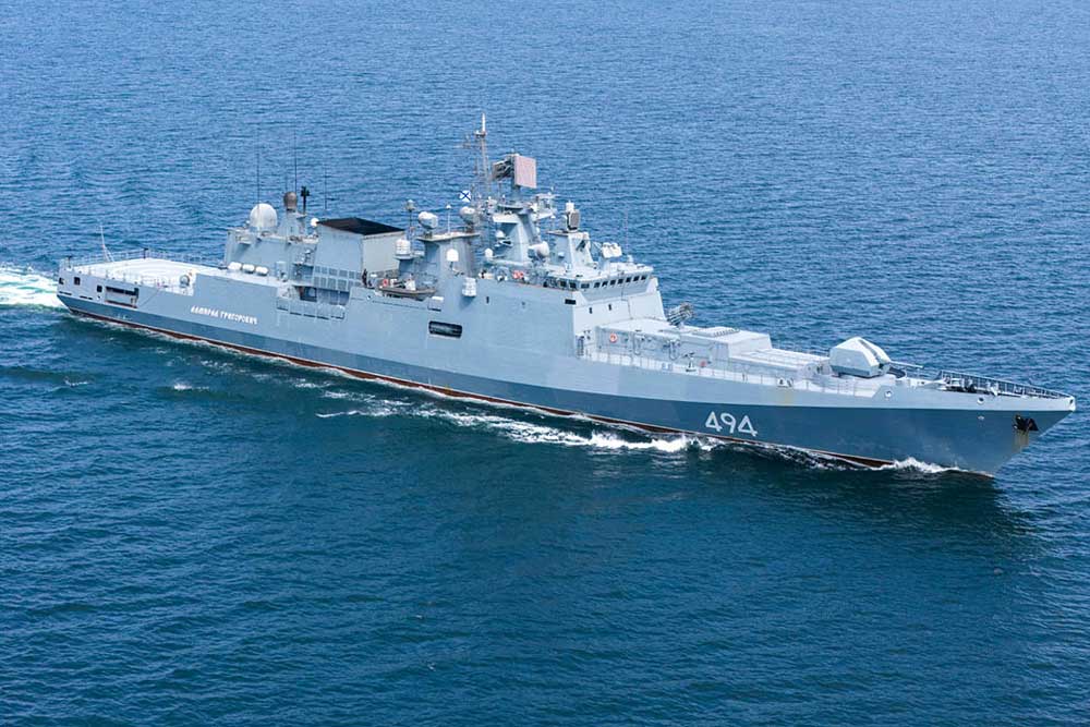 Die "Admiral Grigorovich" ist die erste Baunummer der namensgebenden Fregatten-Klasse