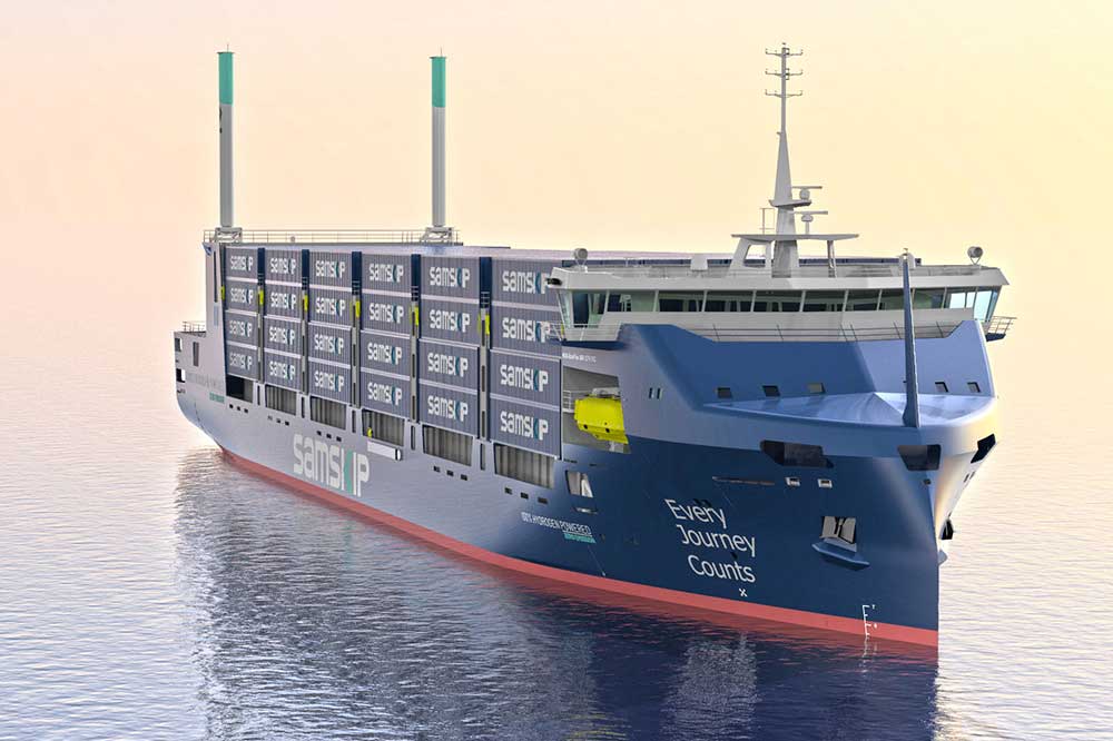 Samskip, Seashuttle, Hydrogen, HyShip, Wasserstoff