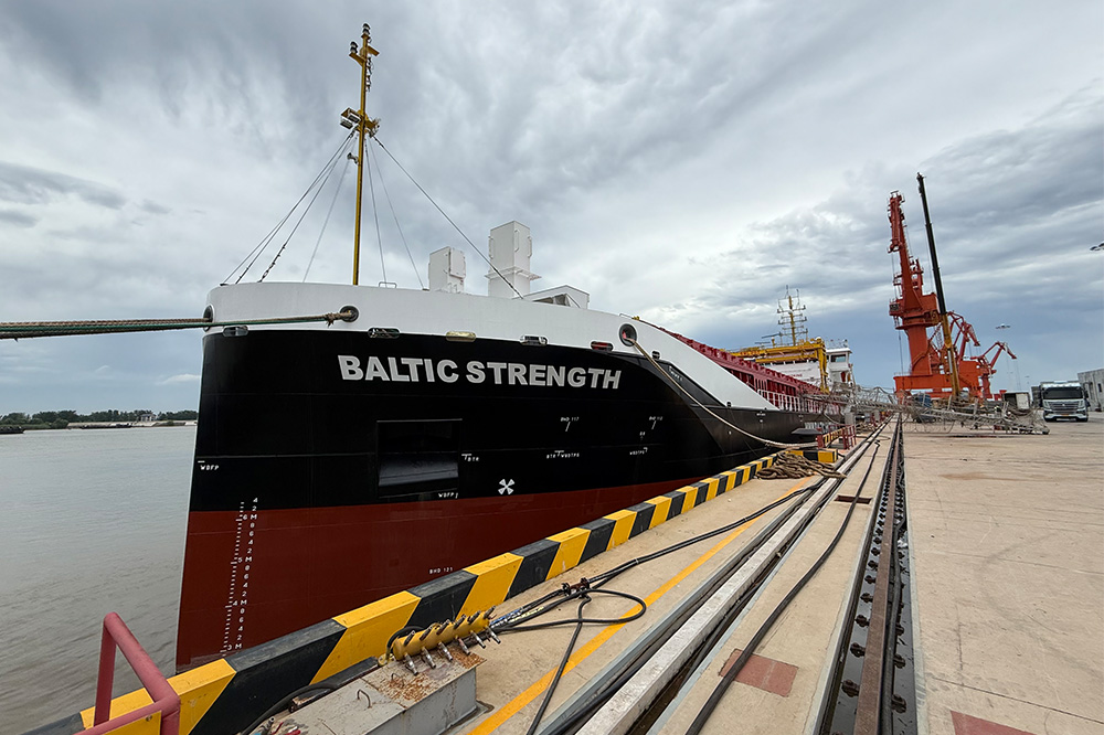 Die „Baltic Strength“ („Insel Föhr“) wird bei Dajin Heavy Industry für die Wyker Reederei W.D.R. gebaut. Die Bereederung übernimmt Kontor 17 (© Kontor 17)