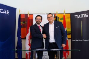 Matthew Bromberg (l.) und TKMS-CEO Oliver Burkhard (© TKMS)