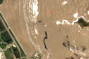 Eine Sattelitenaufnahe des Copernicus vor China