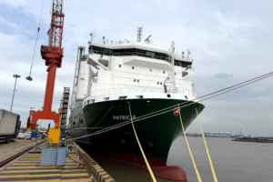 Die "Patricia" fährt mit einem hybriden, methanolfähigen Dual-Fuel-Antriebssystem (© SAL Heavy Lift)