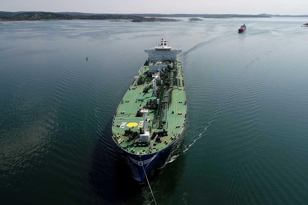 Tankschiff von Dorian LPG auf dem Meer