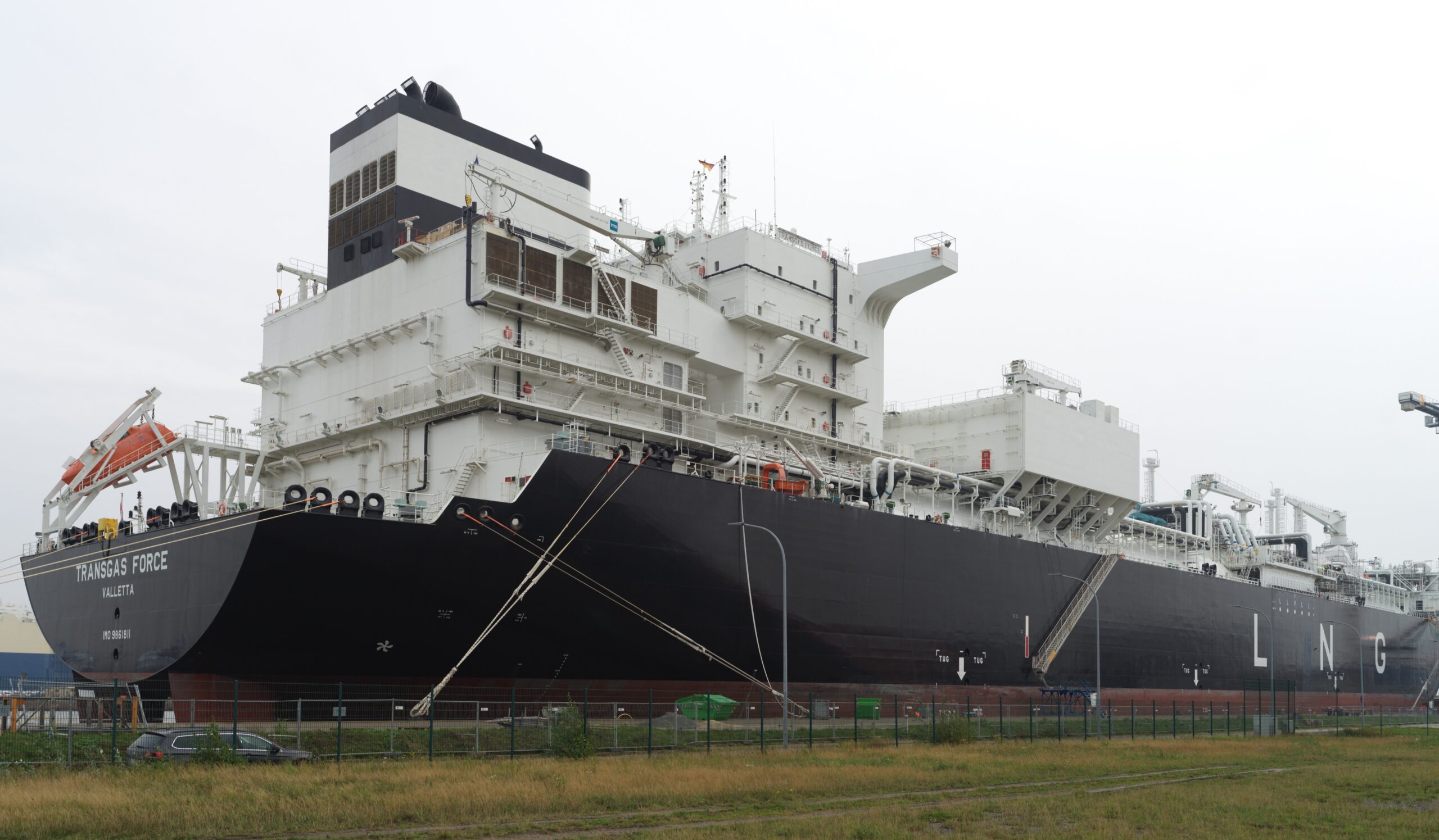 Eine FSRU dient als schwimmendes LNG-Importterminal. Exmar soll ab 2027 eine solche Einheit vor Abidjan einsetzen(© Hannes Grobe / CC BY 4.0)