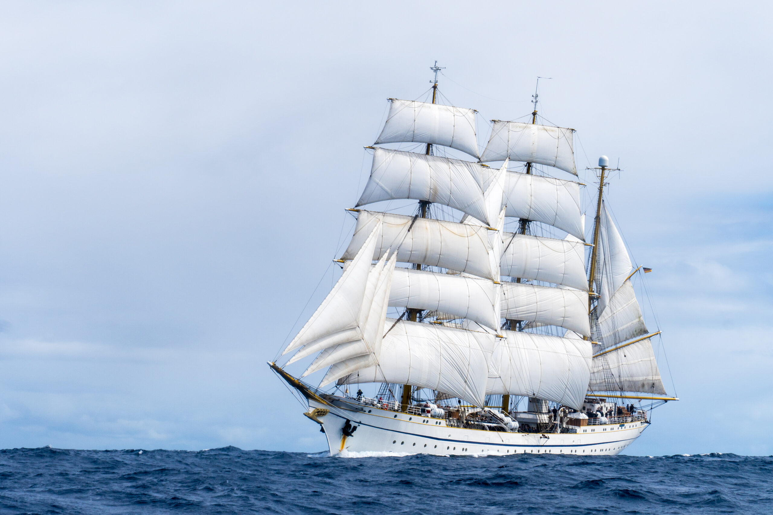 Die "Gorch Fock" kehrt nach 165 Tagen und mehr als 14.000 Seemeilen von ihrer 189. Auslandsausbildungsreise nach Kiel zurück (© Bundeswehr)
