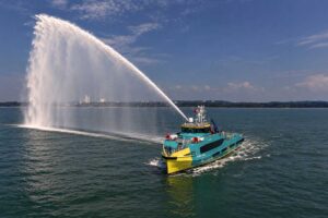 Das Batteriesystem war für das CTV bestimmt „Aesen 116H“ (© Lehmann Marine)
