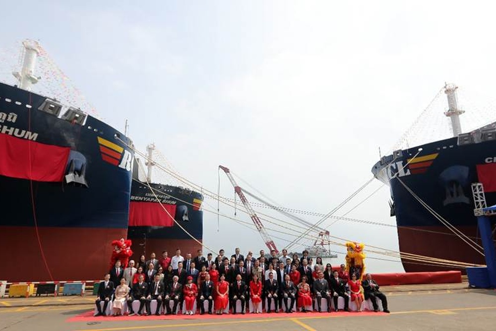 Die "Anitta Bhum", "Benyapar Bhum" und "Chantisa Bhum" sind die ersten drei von insgesamt acht neuen 4.488-TEU-Containerschiffen für RCL (© RCL)