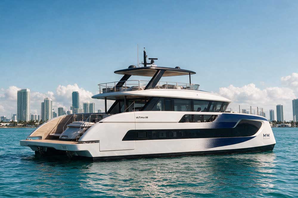 Die Ultima 88 hat eine Länge von rund 29 m (© Sunreef Yachts)