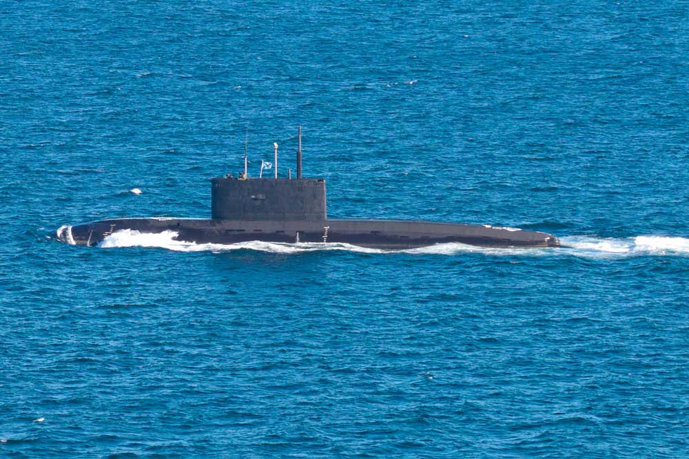 „Novorossiysk“ beim Verlassen der Ostsee am 12. Oktober 2026. (© Michael Nitz / Naval Press Service)