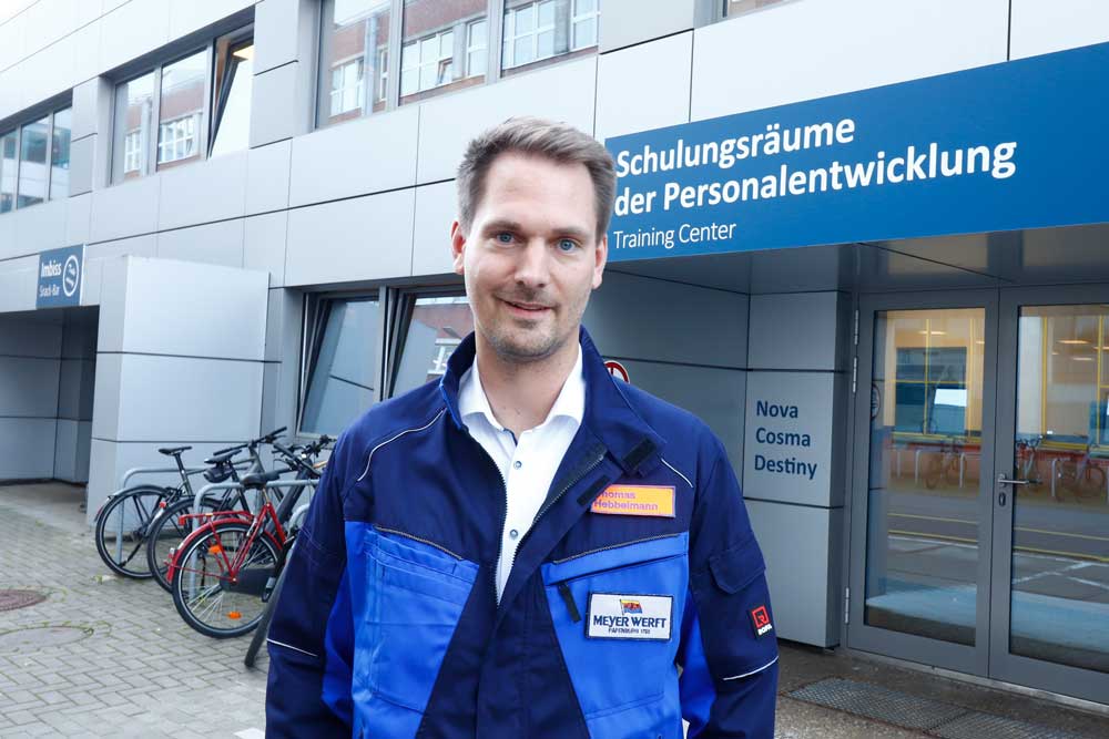 Thomas Hebbelmann, Personalchef der Meyer Werft